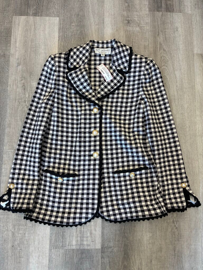 St. John Knit & Silk Blazer Small