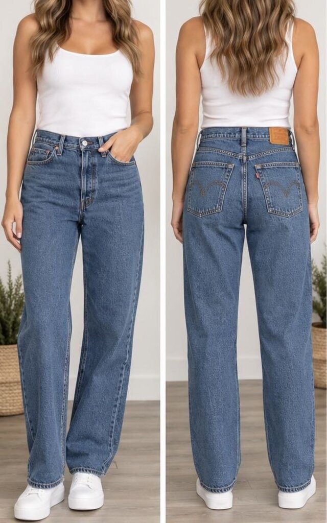 Levis Ribcage Straight Buttonfly Jeans 27