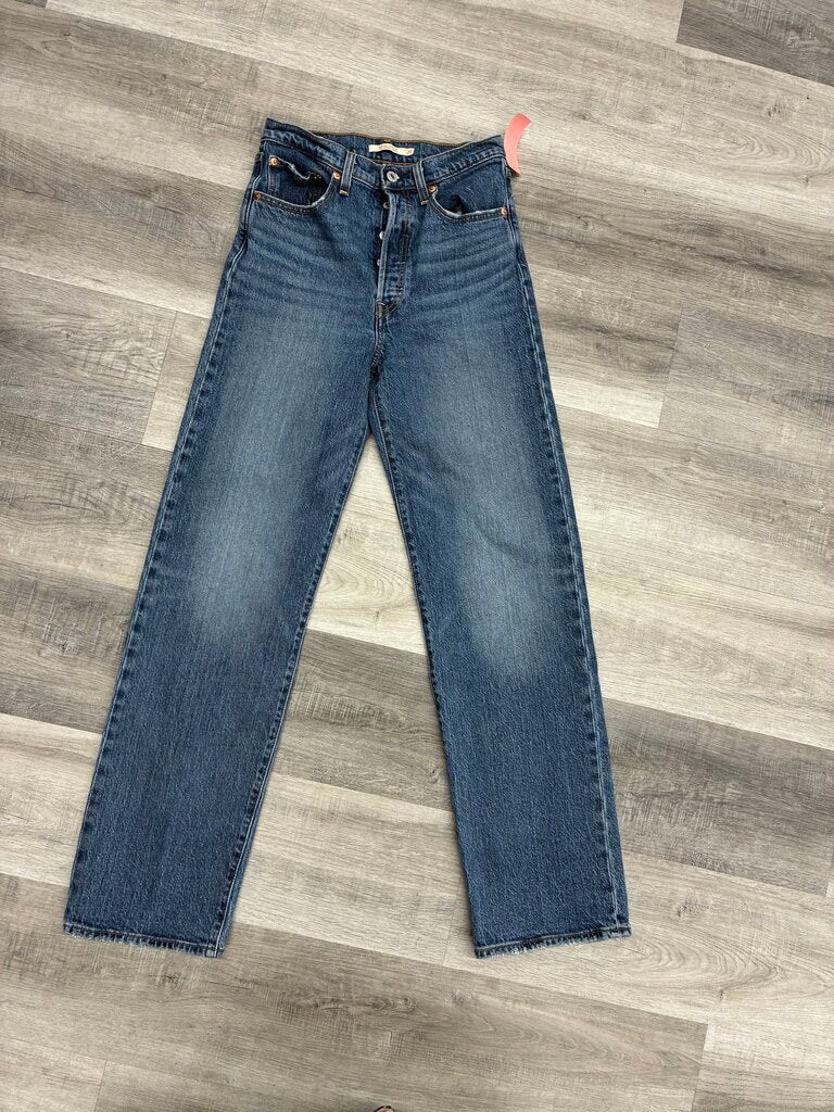 Levis Ribcage Straight Buttonfly Jeans 27