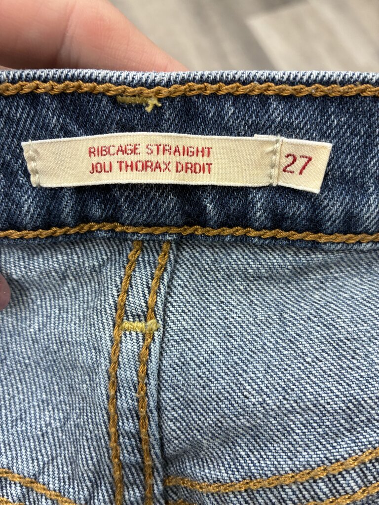 Levis Ribcage Straight Buttonfly Jeans 27
