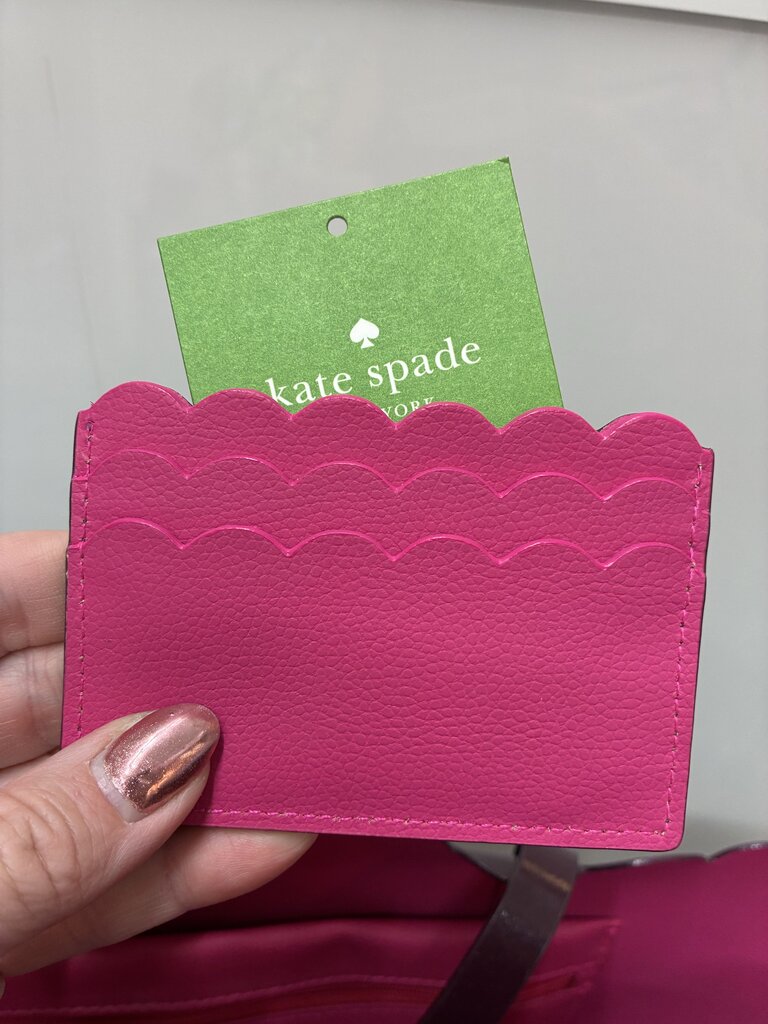 Kate Spade Scalloped Edge Bag & Card Holder