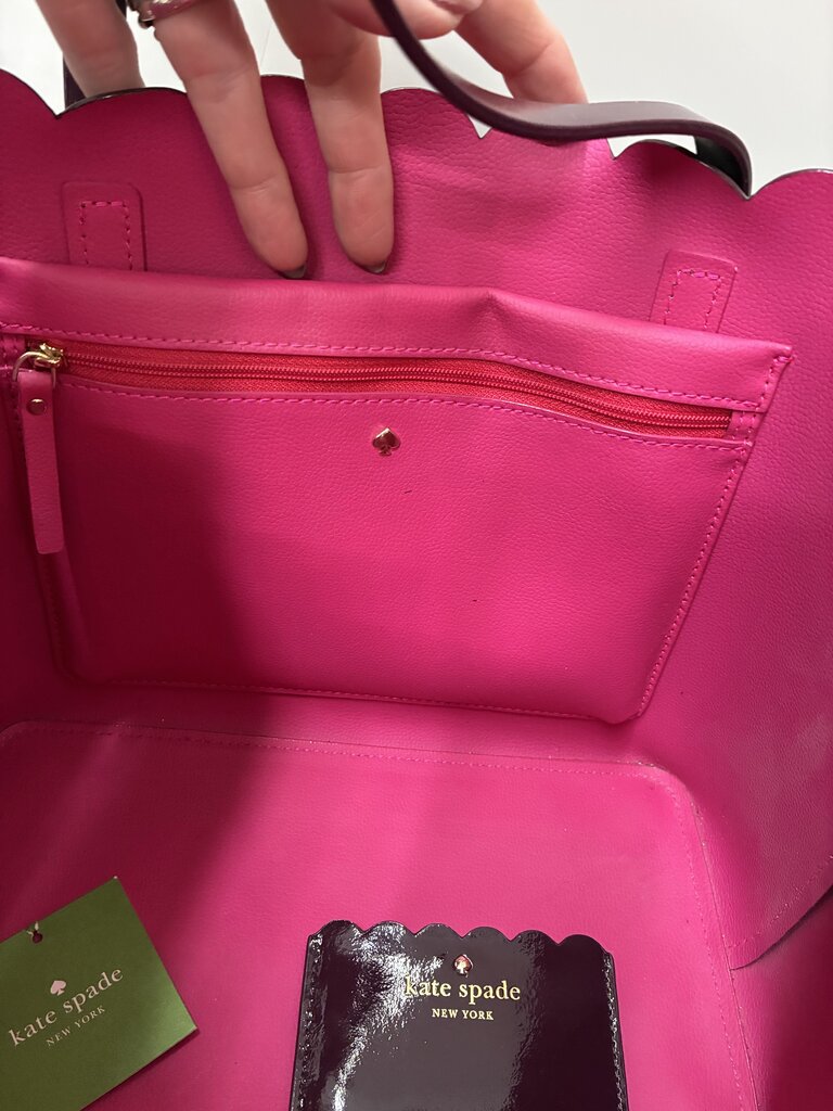Kate Spade Scalloped Edge Bag & Card Holder