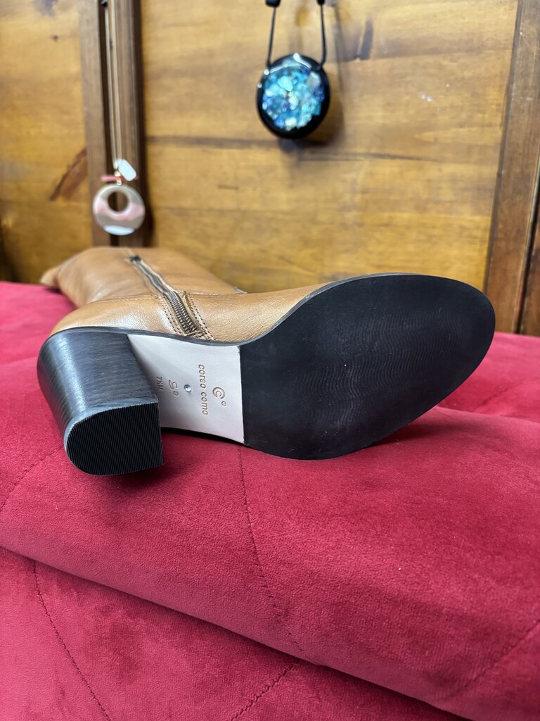 Corso Como Tall Leather Boots Size 7.5