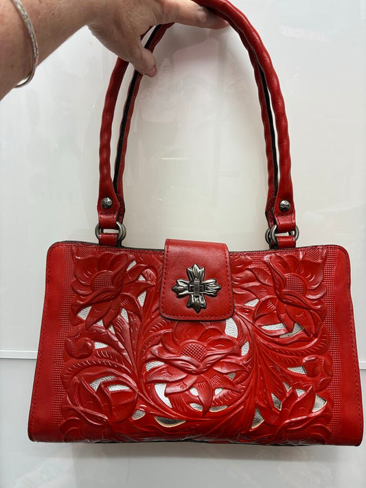 Patricia Nash Rosina Cutout Leather 2 Handle