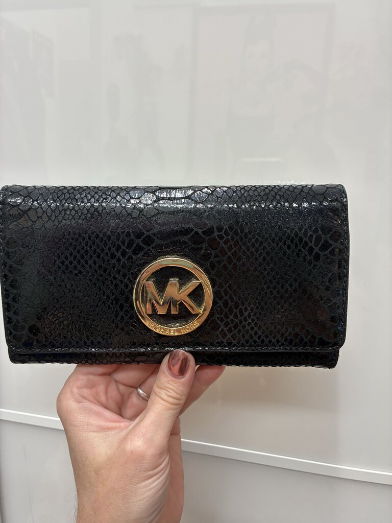 Michael Kors Python Embossed Leather Wallet