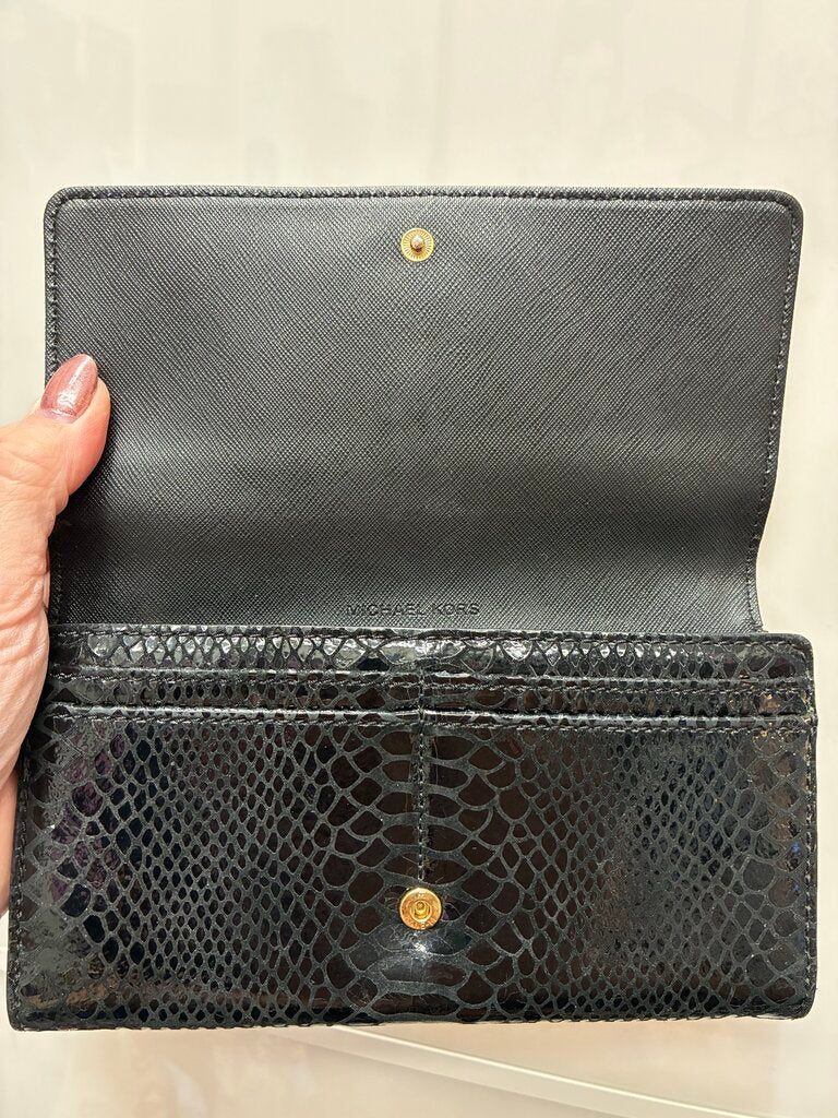 Michael Kors Python Embossed Leather Wallet