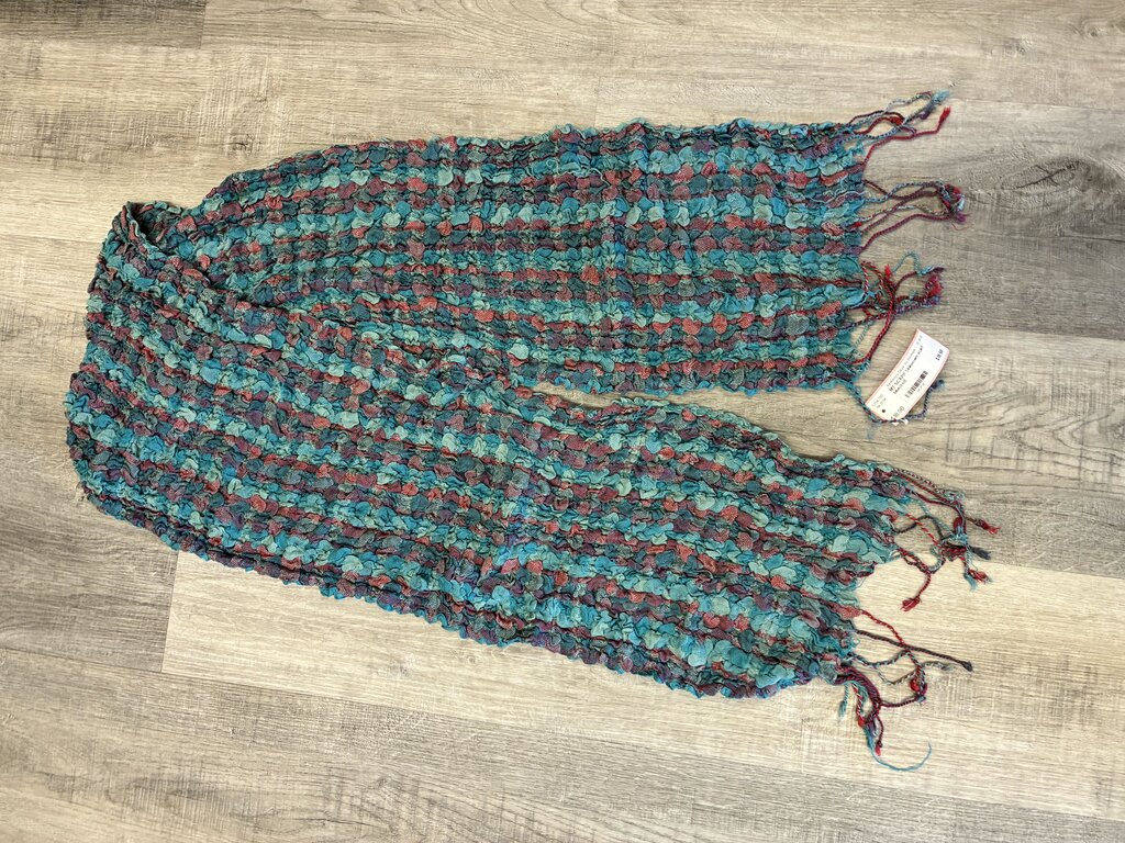 Bouncy Scarf Aqua Red