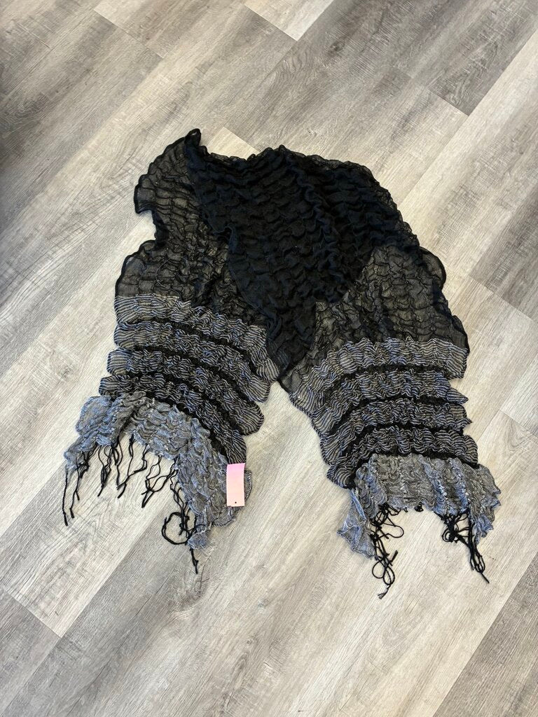 Bouncy Scarf Black & Grey