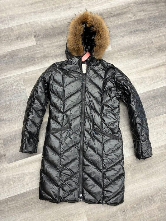 Moncler Down/Fur Hooded Coat S
