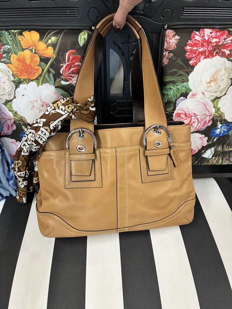Coach Soho Leather Tote & Scarf