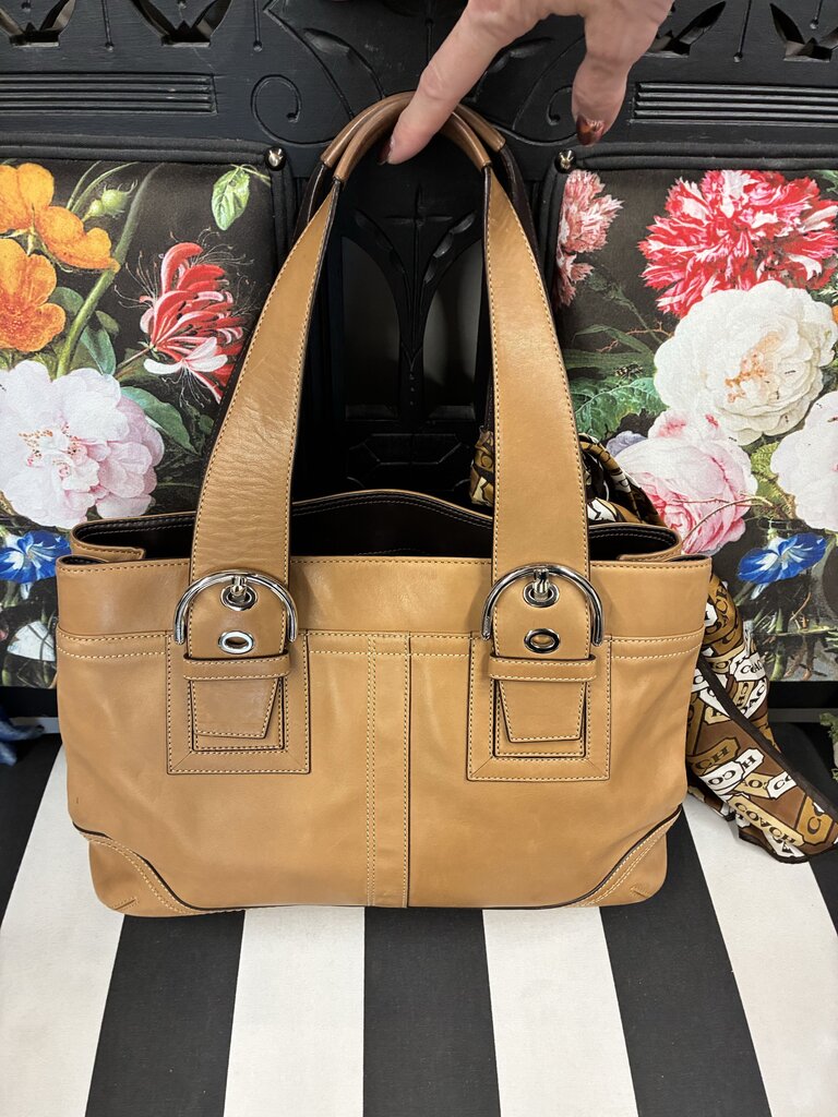 Coach Soho Leather Tote & Scarf