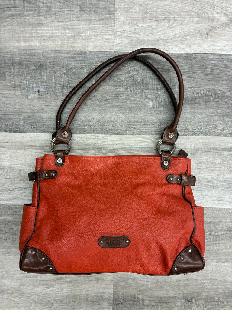 Valentina Leather 2 Handle Bag