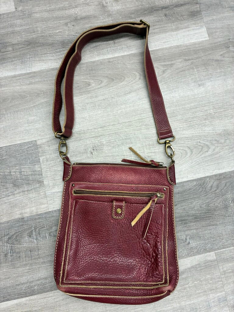 Roots Rugged Pebble Leather Crossbody