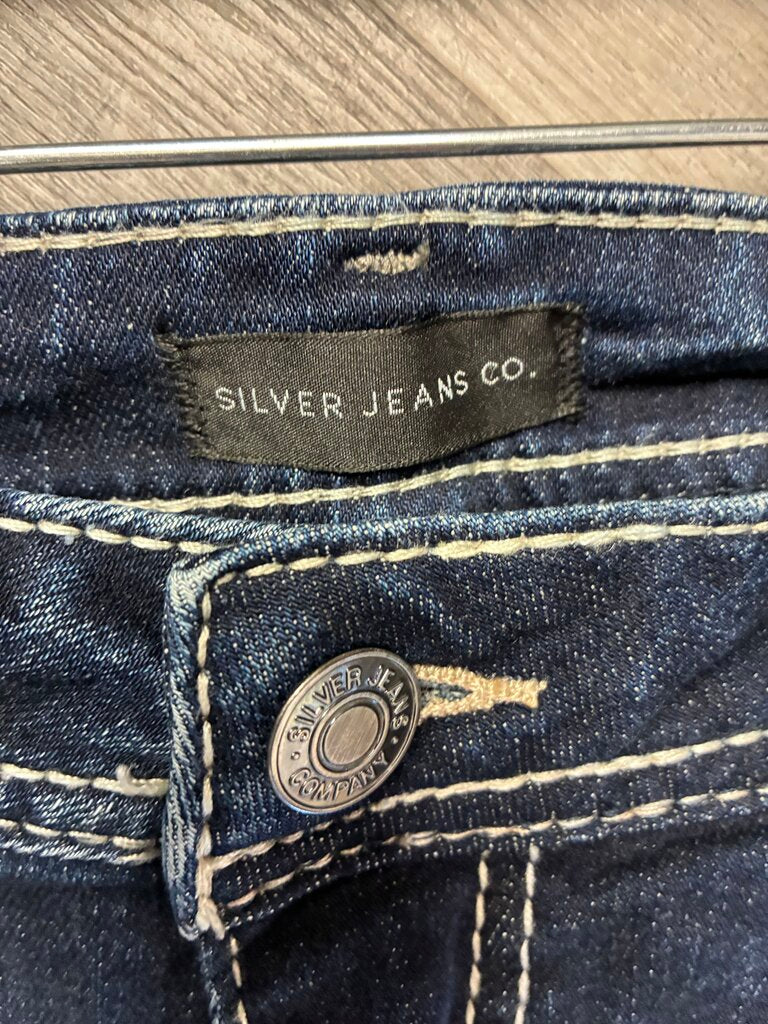 Silver Suki Jean Capri w16 L22.5