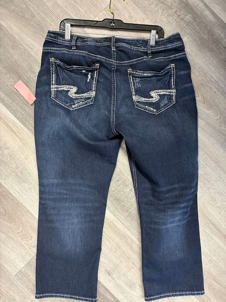 Silver Suki Jean Capri w16 L22.5