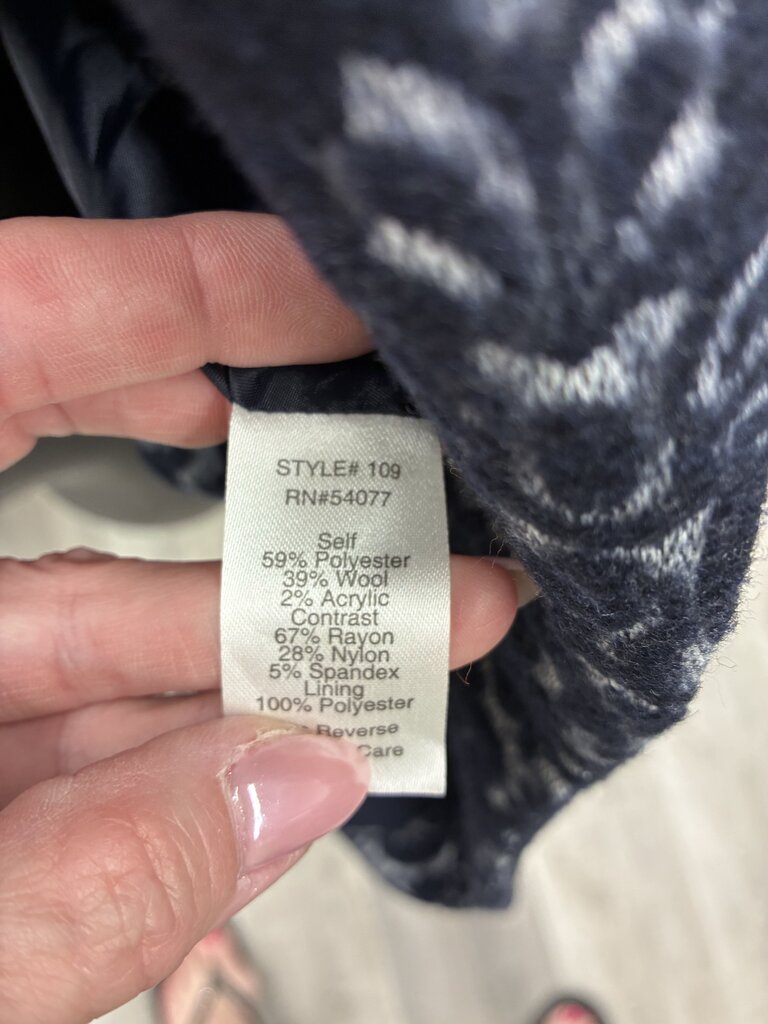 Cabi One Button Jacquard Paisley Print Blazer 6
