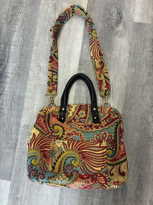 Carpet Bag Creations Leather & Tapestry Bag