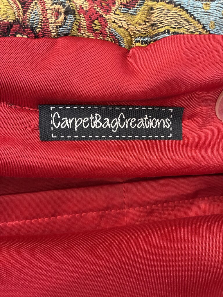 Carpet Bag Creations Leather & Tapestry Bag