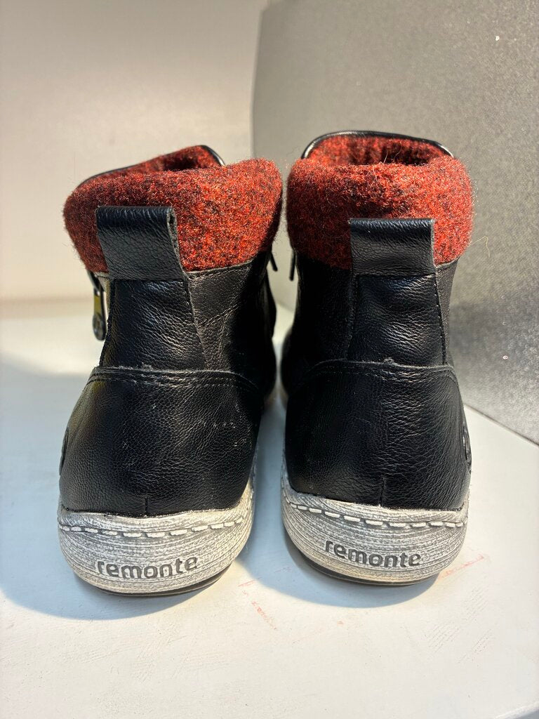 Remonte Leather Double Zip Boots 39