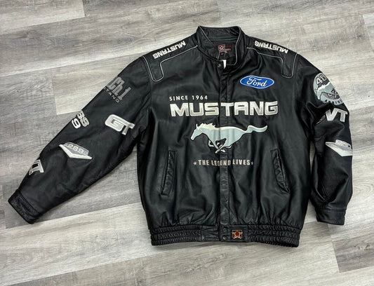 Ford Mustang Mens Size 2xl Leather Jacket