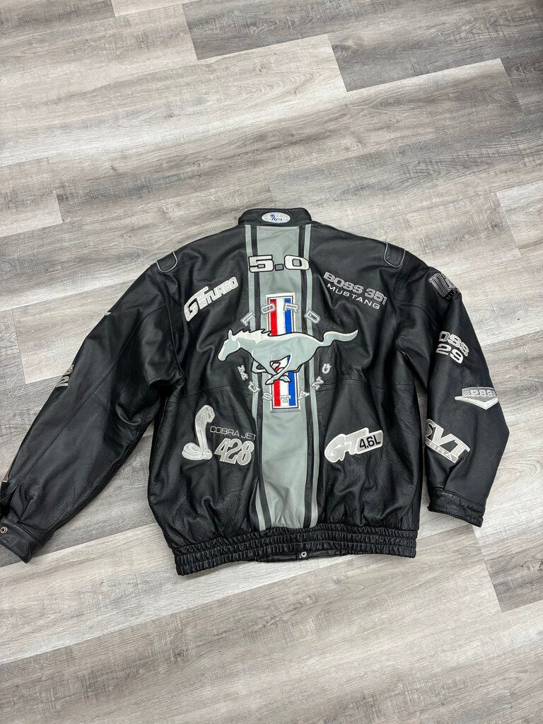 Ford Mustang Mens Size 2xl Leather Jacket