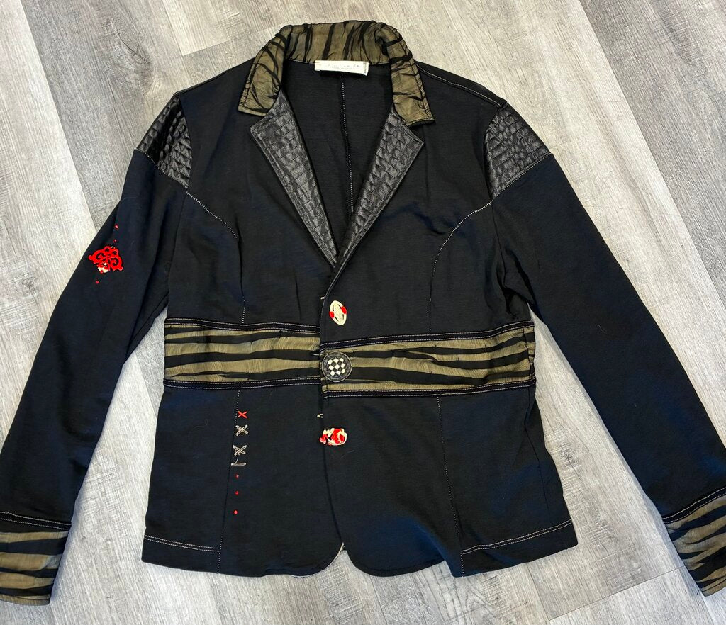 Eliza Cavaletti Funky 3 Button Blazer XL