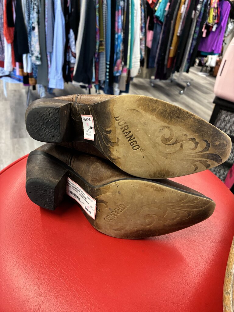 Durango Short Leather Boots Size 38.5