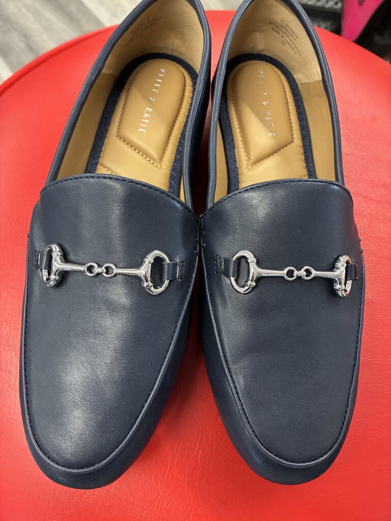 Kelly & Katie Non Leather Navy Flats Size 10