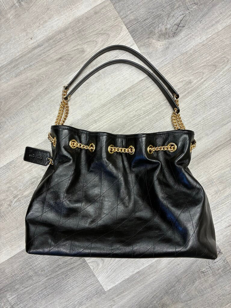 Coach Leather Quilted Evelyn Shoulder Bag