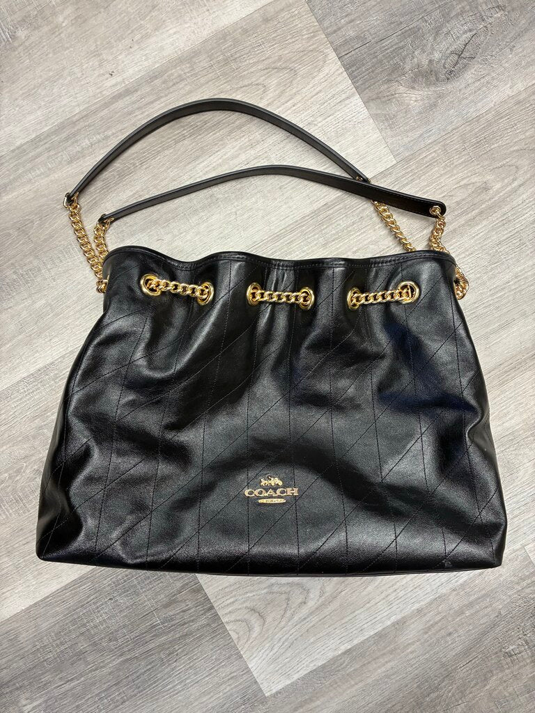 Coach Leather Quilted Evelyn Shoulder Bag